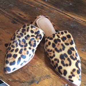 NWOT Madewell Animal print Mules
